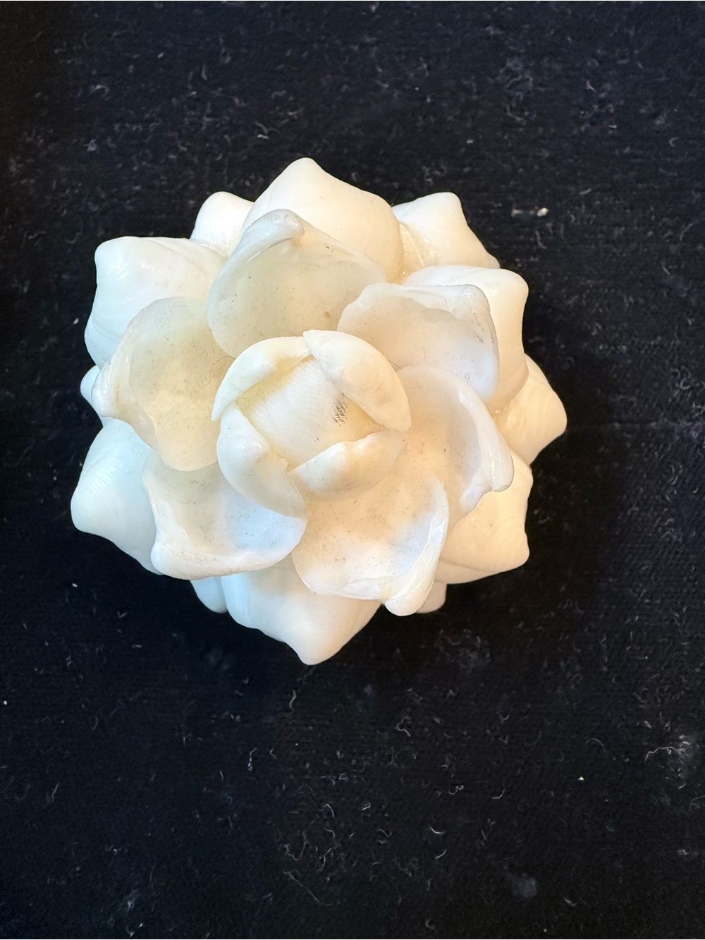 Flower brooch, made with small shells